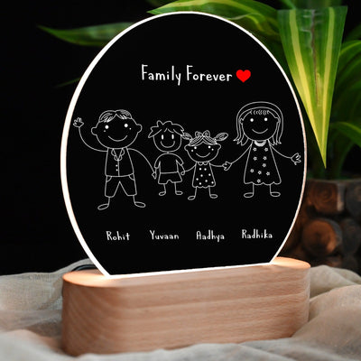 Personalised Family Lamp