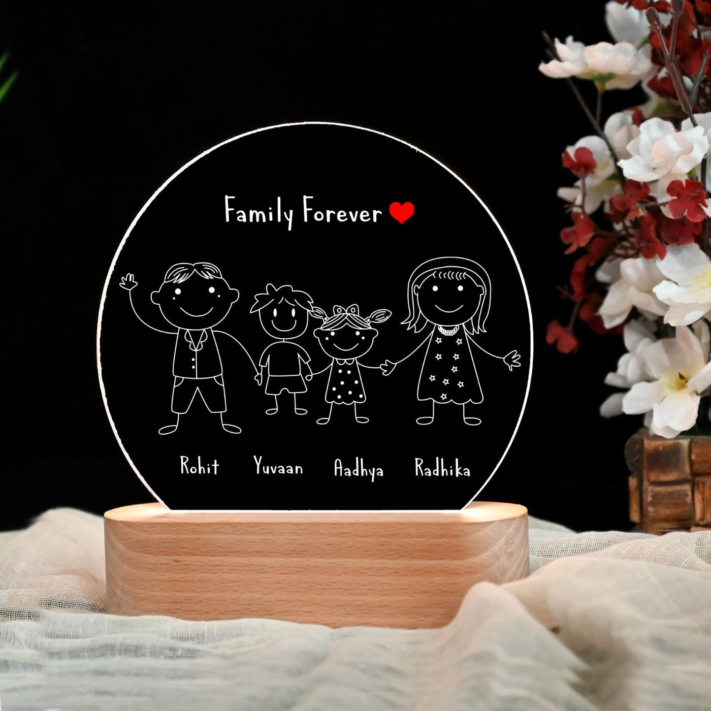 Personalised Family Lamp
