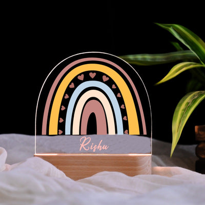 Personalised Rainbow Kids Night Lamp