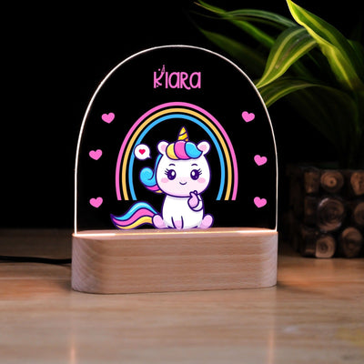 Personalised Unicorn Kids Night Lamp