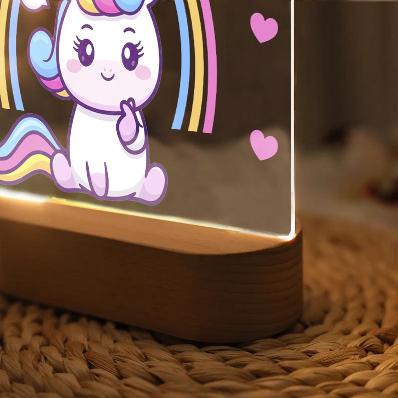 Personalised Unicorn Kids Night Lamp
