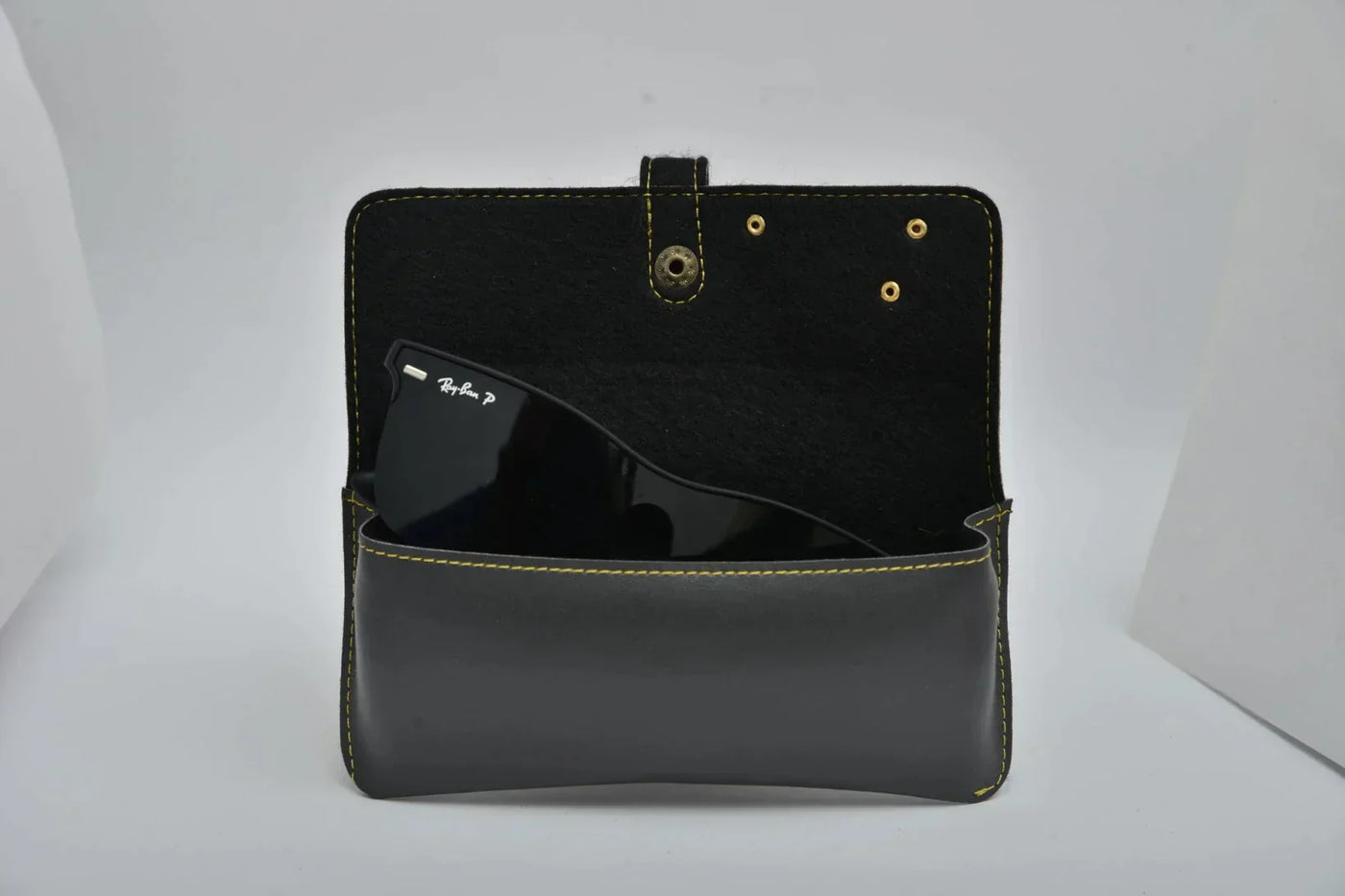 Customized Best Vegan Leather Combo with Water Bottle - Grey