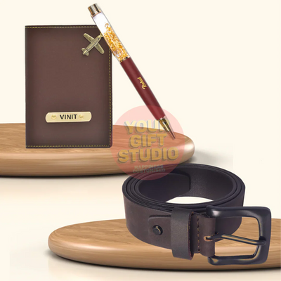 Personalized Men's 3 Pcs Combo 2.0 - Brown