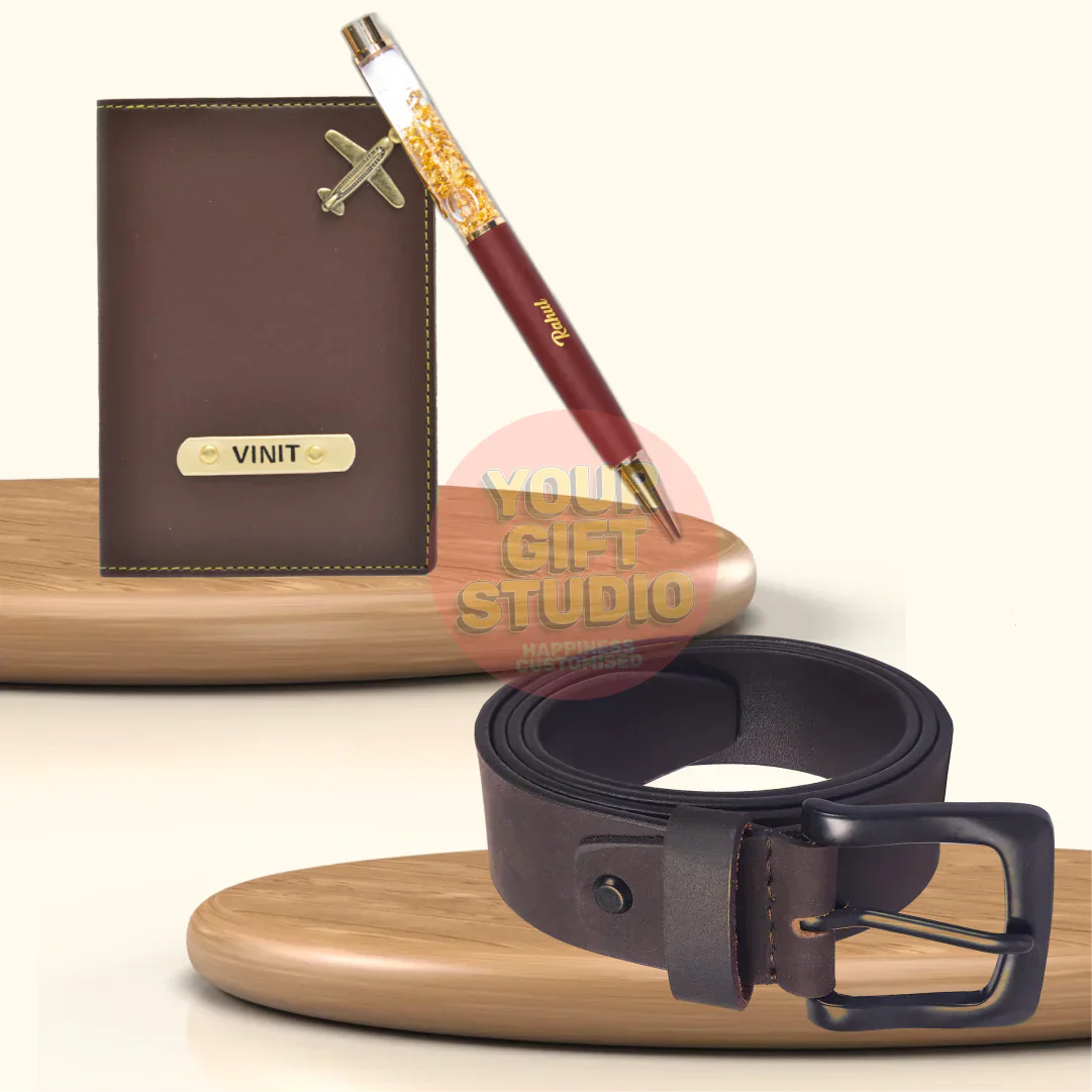 Personalized Men's 3 Pcs Combo 2.0 - Brown