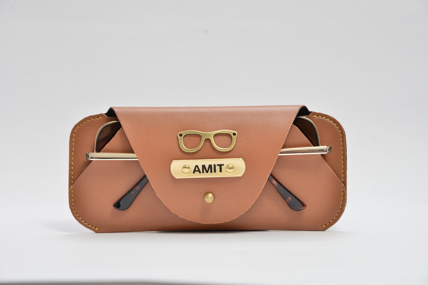 Personalized Stylish Eyewear Case 2.0 - Tan