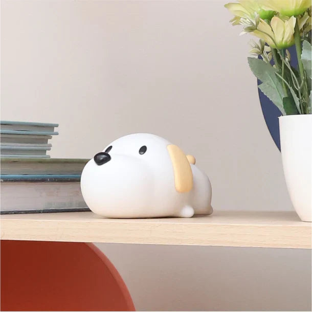 Cute Puppy 3D Silicon RGB Colour-Changing Chargeable Touch Lamp