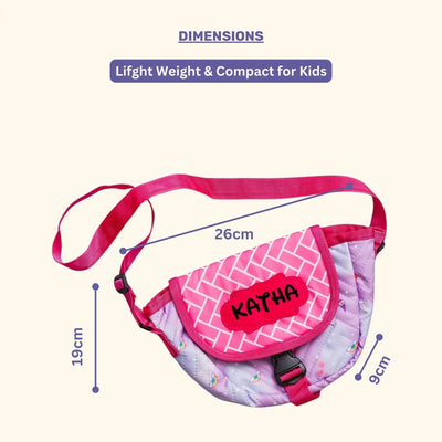 Your Gift Studio Rainbow Print Kids Customised Sling Bag