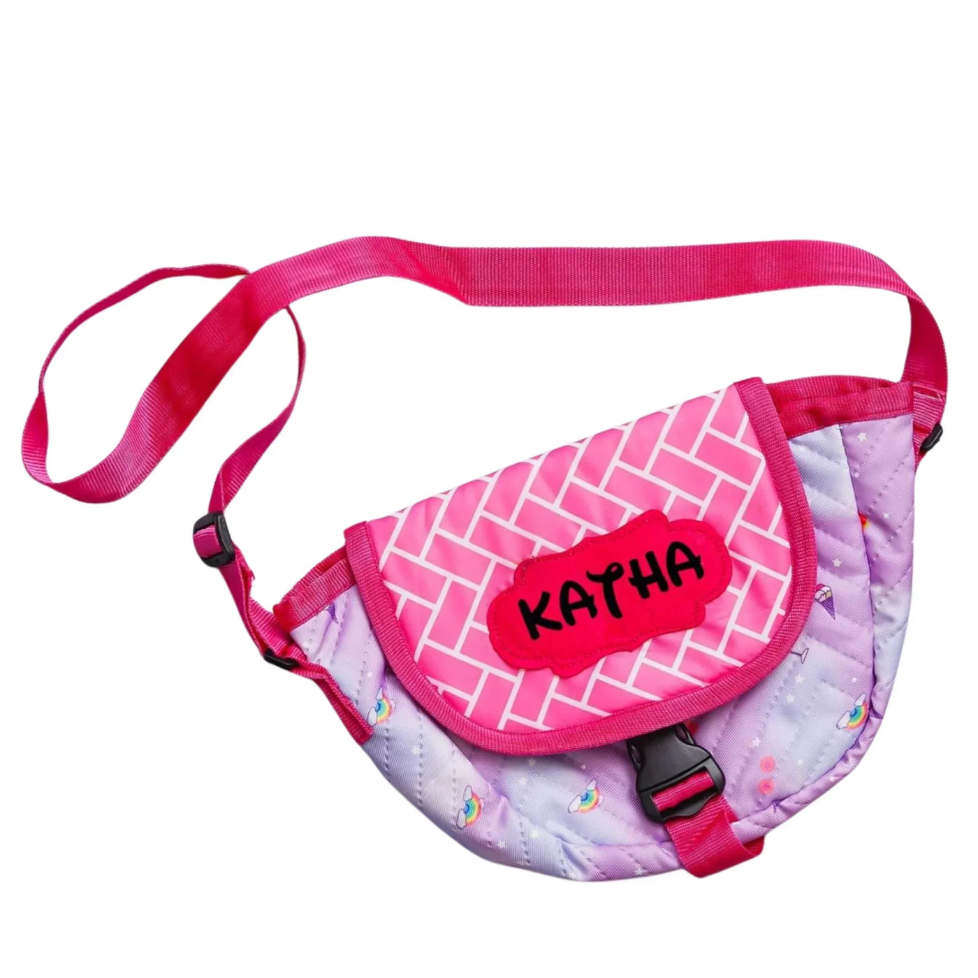 Your Gift Studio Rainbow Print Kids Customised Sling Bag