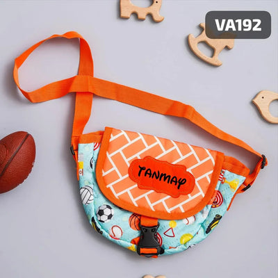 Your Gift Studio Sport Print Kids Customised Sling Bag (Orange)