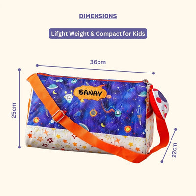 Your Gift Studio Space Print Kids Customised Duffle Bag