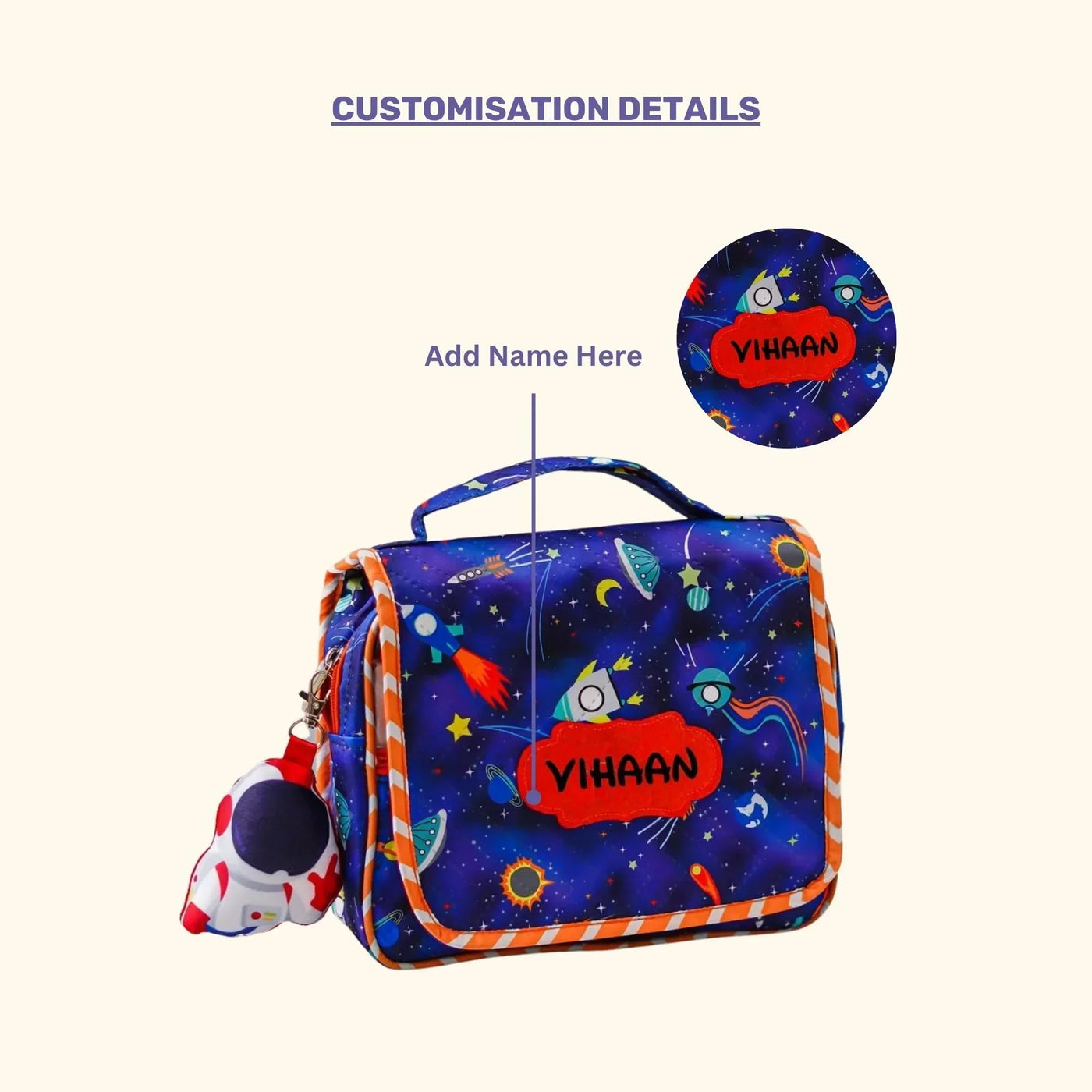 Your Gift Studio Space Themed Customised Multipurpose Travel Kit For Kids (Blue)