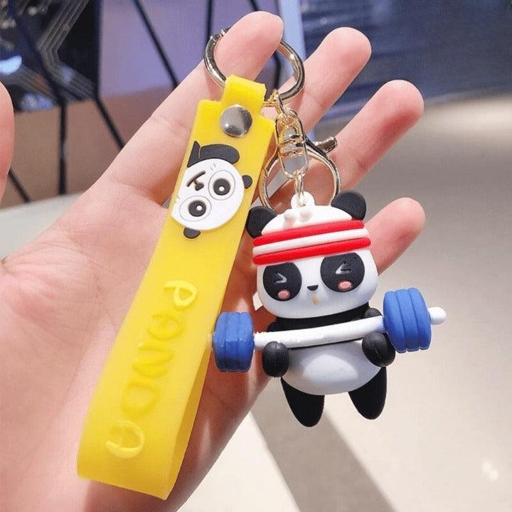 Panda Keychain With Bagcharm And Strap (Choose From Drop Down Menu)