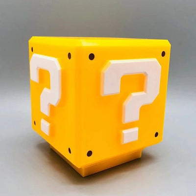 Super Mario Mini Question Block Night Light Lamp Coin Sounds with USB