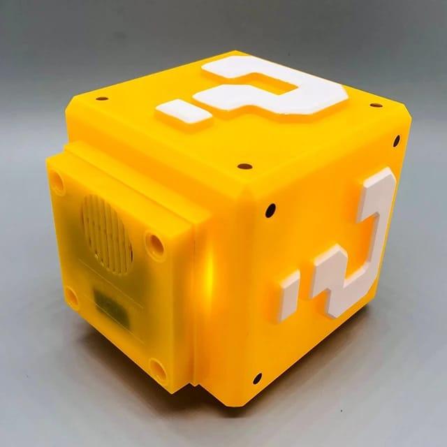 Super Mario Mini Question Block Night Light Lamp Coin Sounds with USB