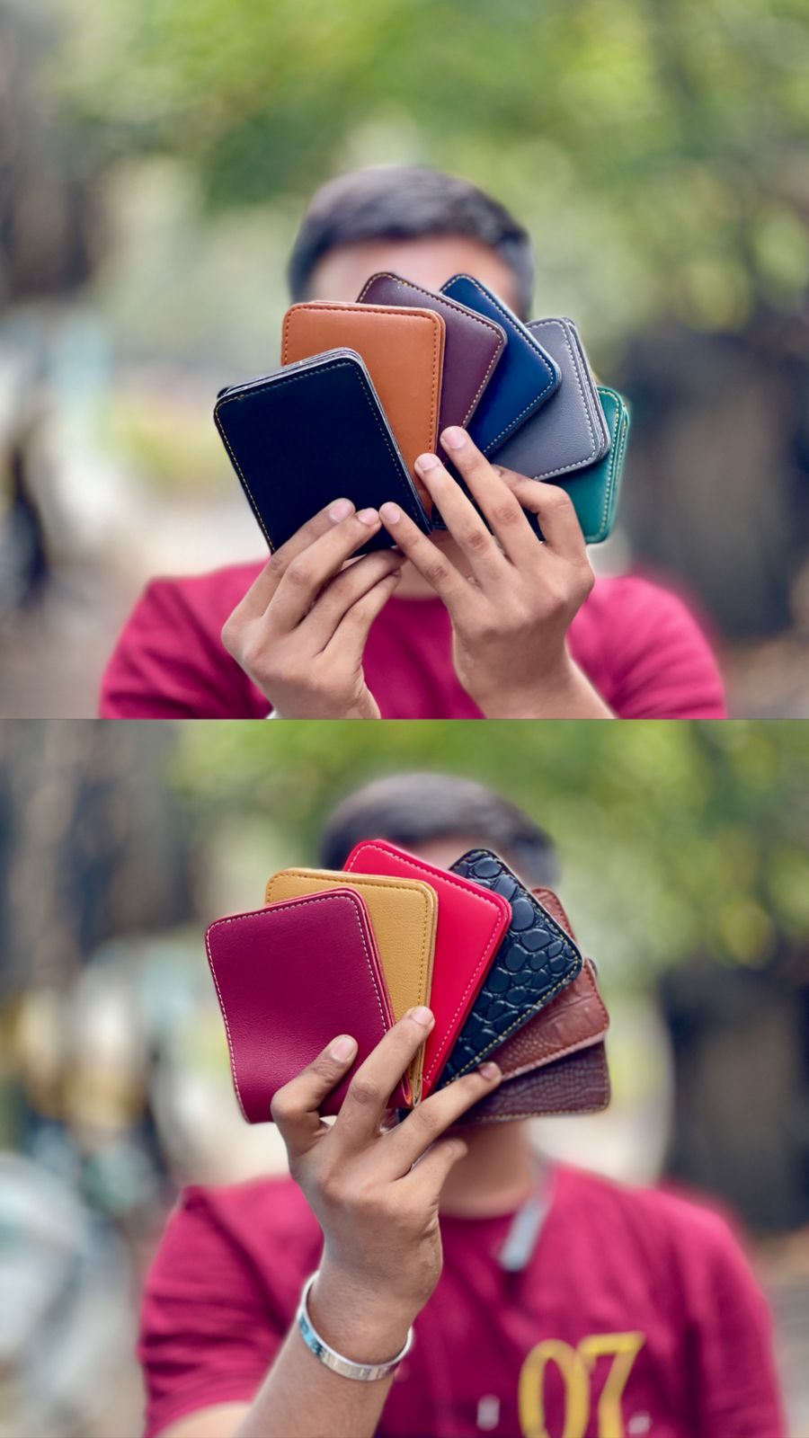 Personalised Mens wallet with Charm