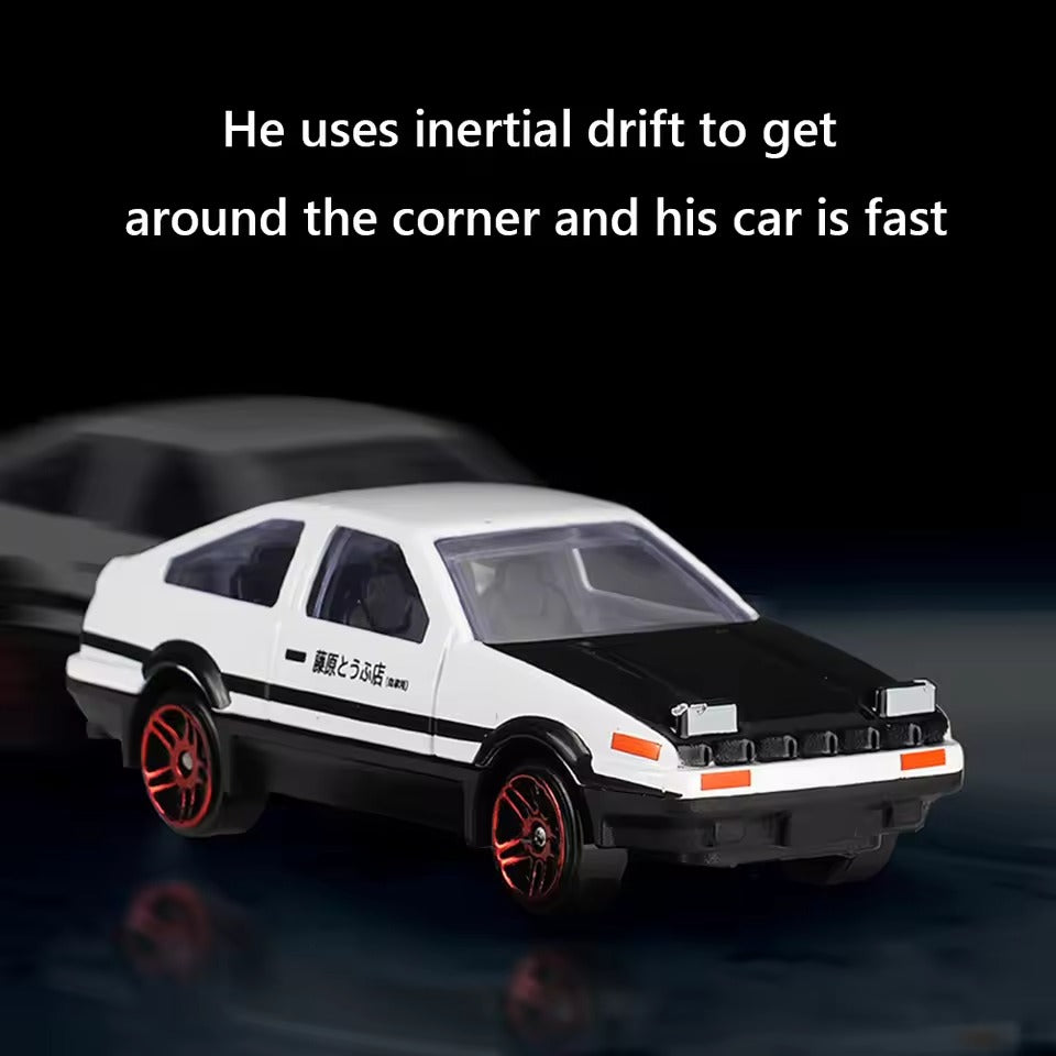 AE86 Sedan Car Alloy Model Van Drifting for Car dashboard.