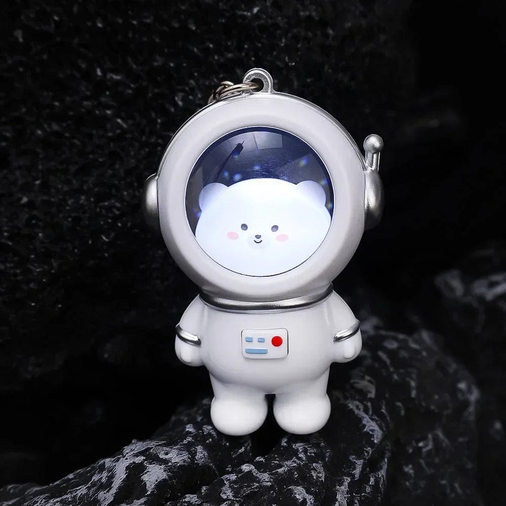 Bear x Astronaut 3D Keychain With Light (1 Random Keychain Will Be Provided)