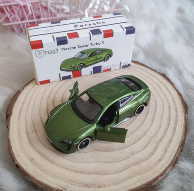 Official Bburago Porsche Taycan Turbo S - 1 : 64 Diecast Scale Model