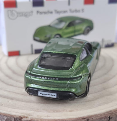 Official Bburago Porsche Taycan Turbo S - 1 : 64 Diecast Scale Model
