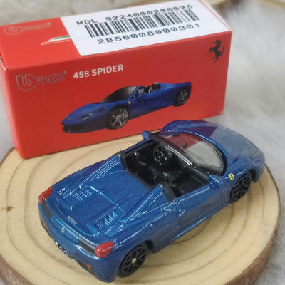 Official Bburago 458 Spider - 1 : 64 Diecast Scale Model
