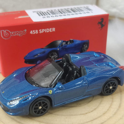 Official Bburago 458 Spider - 1 : 64 Diecast Scale Model
