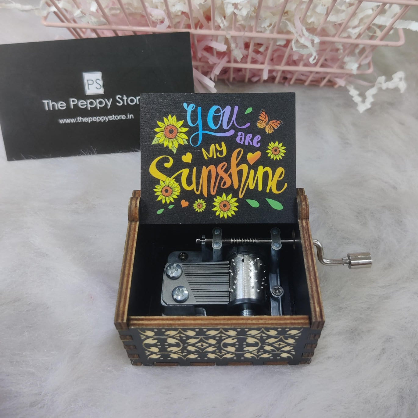 You are my Sunshine Black Music Box