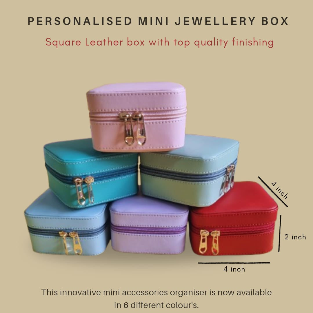 Personalised Name Engraved Mini Jewellery Boxes (No COD Allowed)  - Prepaid Orders Only