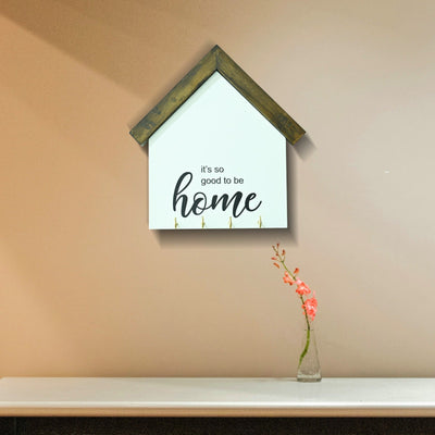 Wooden House Sign Keyhanger