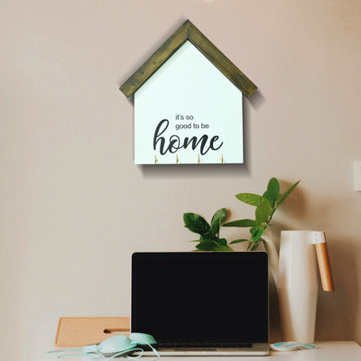 Wooden House Sign Keyhanger