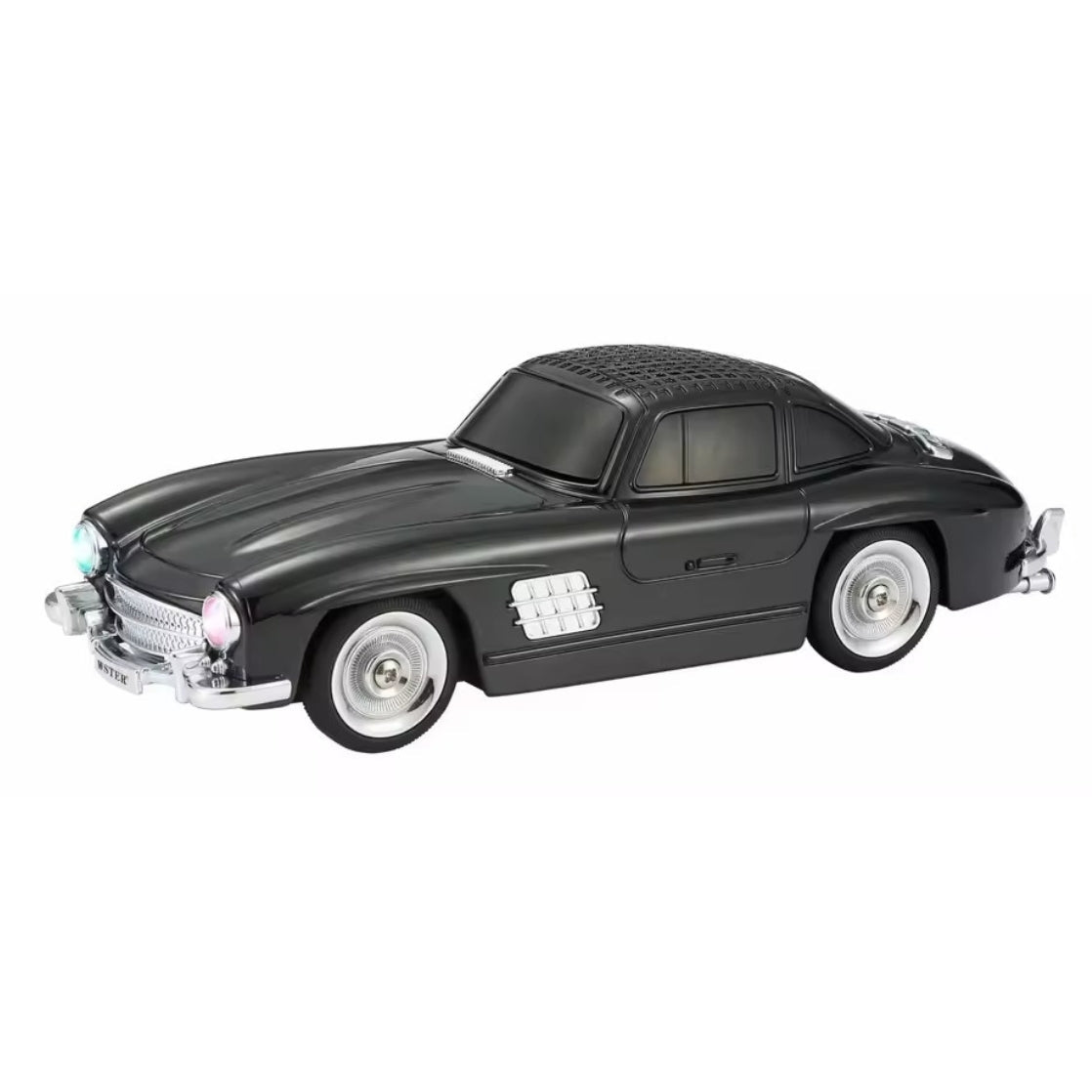 WS - 300SL Music Wireless Car Bluetooth Speaker  With Working Headlights - Black