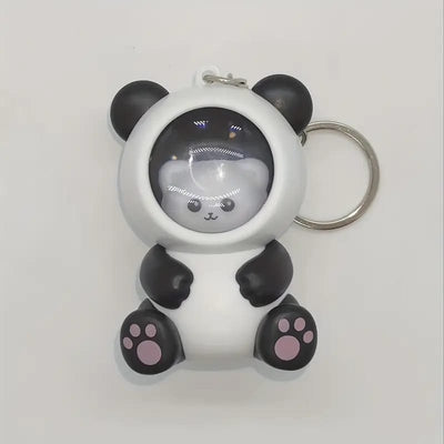 Bear In Panda Cosplay 3D Keychain With Light (Random Bear will be provided)