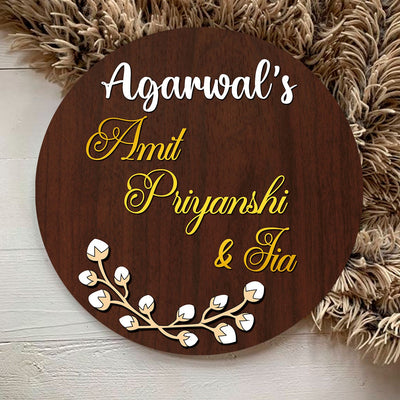 Classic 3D Circular Name Plate