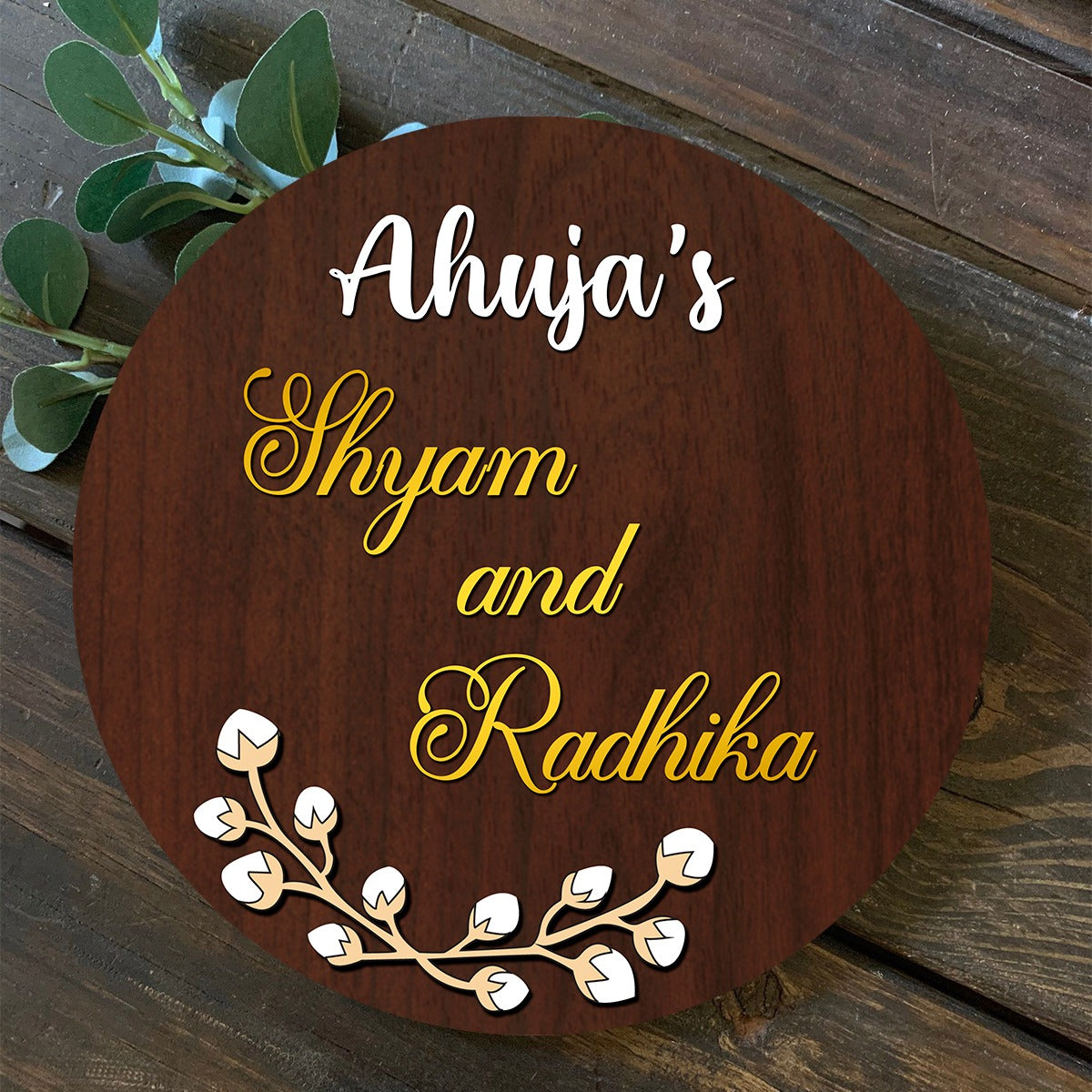 Classic 3D Circular Name Plate