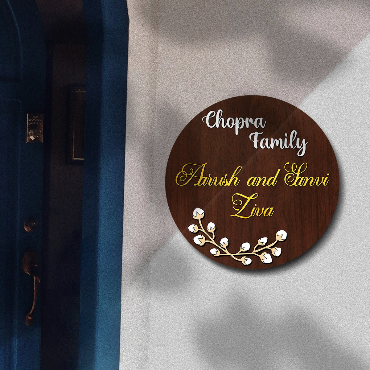 Classic 3D Circular Name Plate