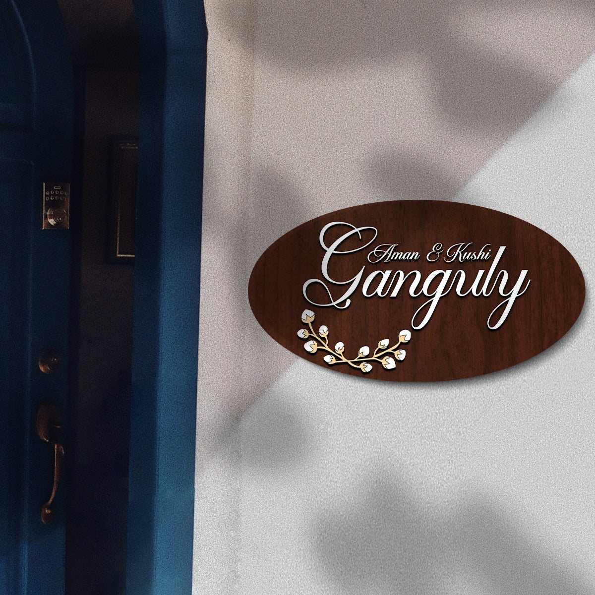 Classic 3D Oval Name Plate