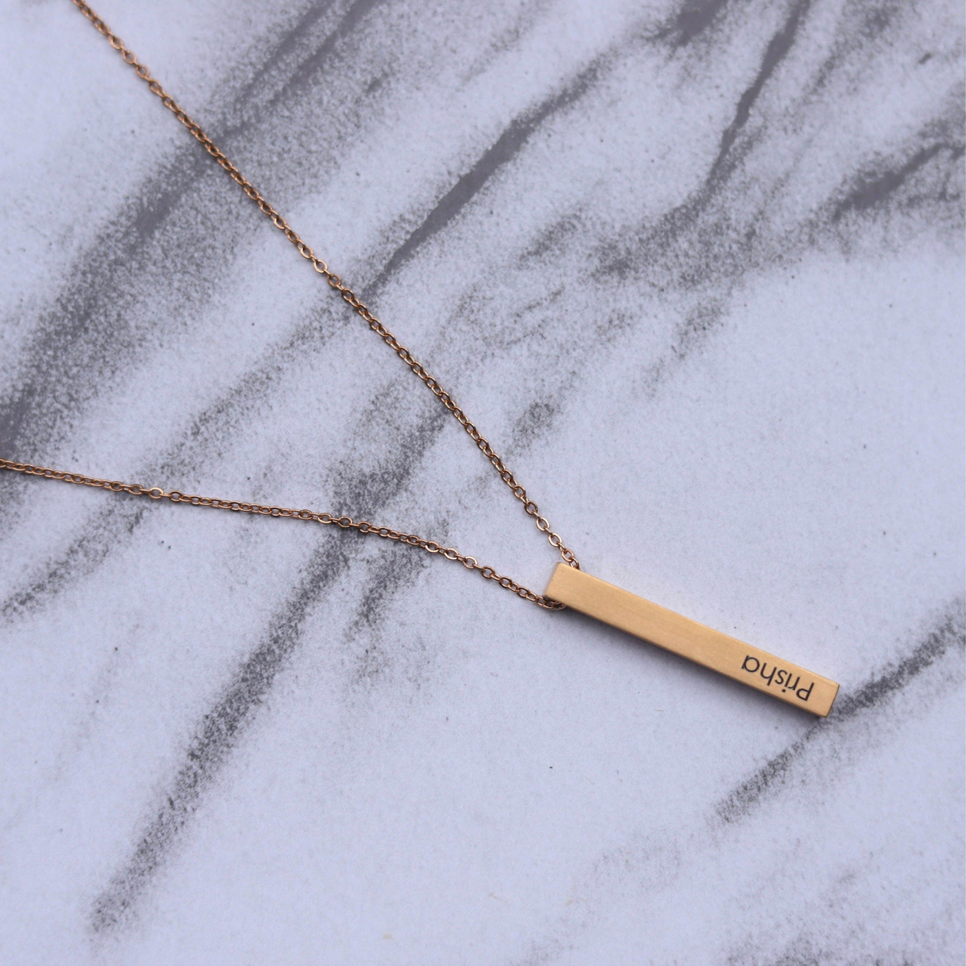 Customised Bar Name Pendant