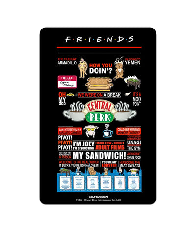 Friends Quotes Infographic Fridge Magnet