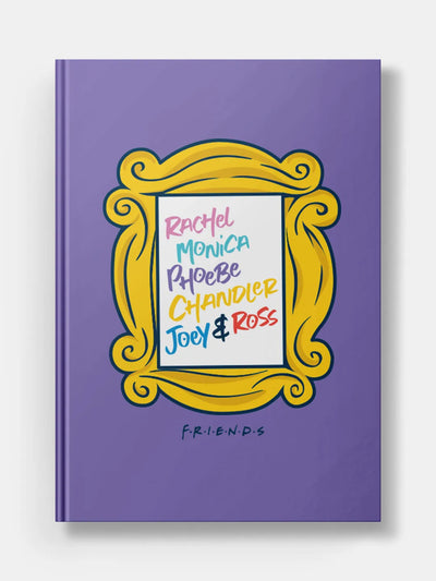 Friends All Characters Purple Door Frame Hardbound Diary