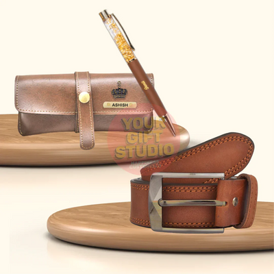 Personalized Men's 3 Pcs Combo 3.0 - Tan