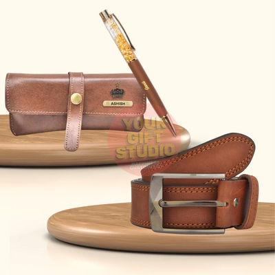 Personalized Men's 3 Pcs Combo 3.0 - Brown