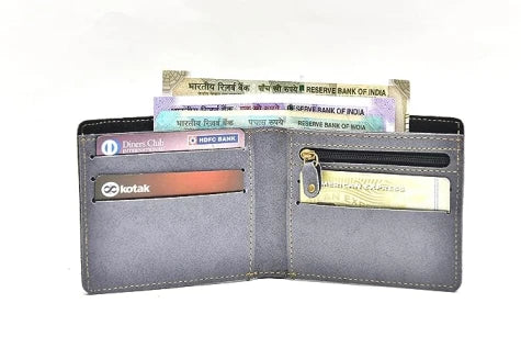 Customized Men's Wallet and Eyewear Case - Grey