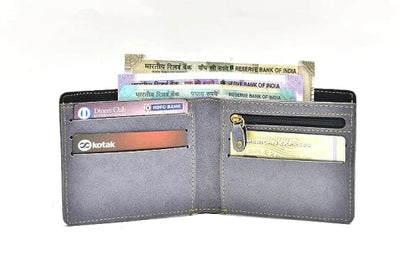 Customized Men's Wallet and Eyewear Case - Grey