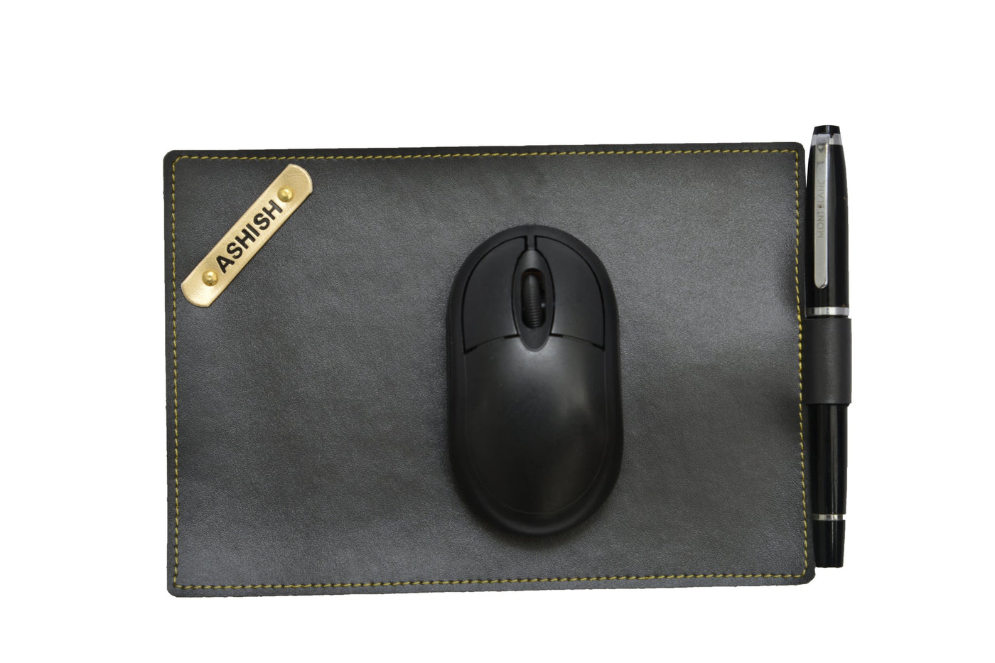 Personalized Mouse Pad with Name - Grey